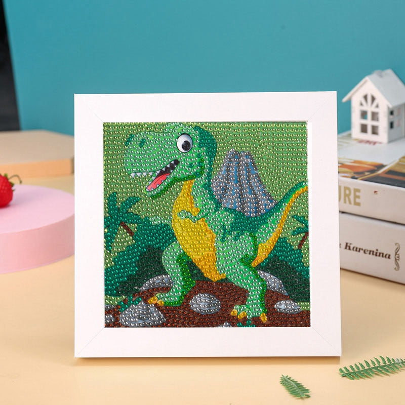 Framed Dinosaur Diamond Painting Kit