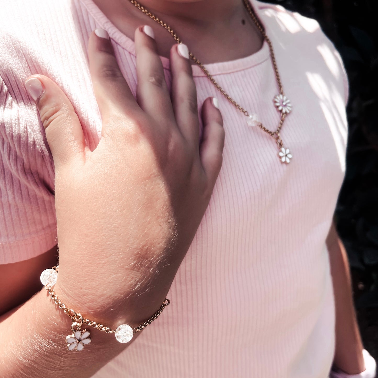 Flower Crystals Bracelet