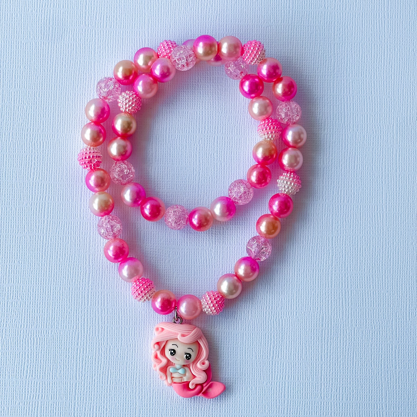 Sunkissed Coral Mermaid Necklace