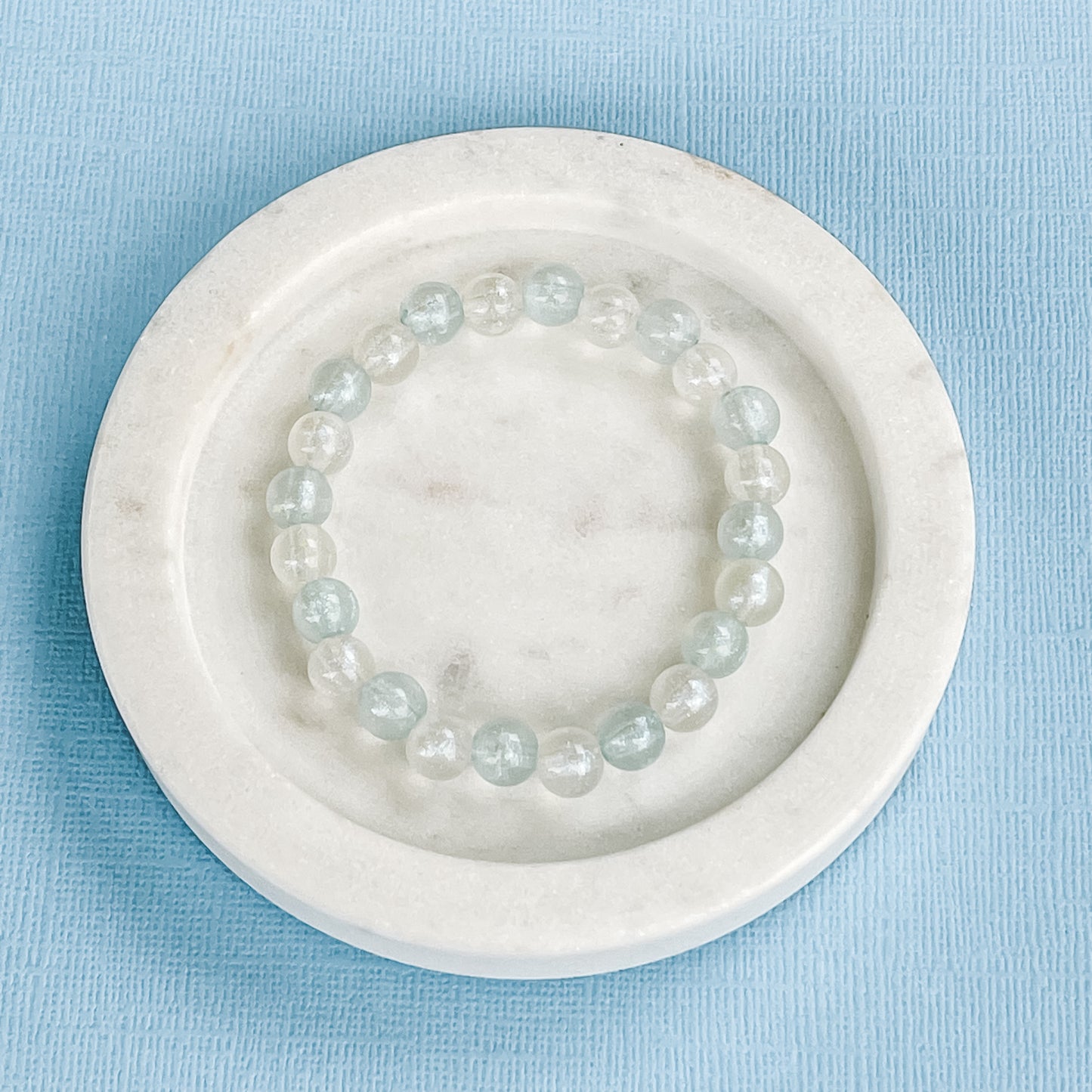 Blue And White Glow In The Dark Bracelet