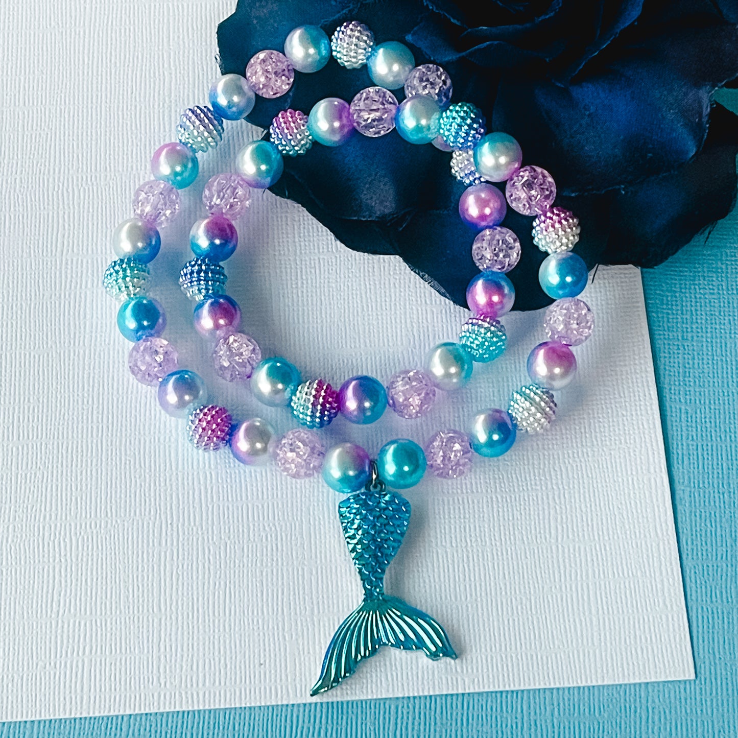Twilight Shimmer Mermaid Tail Necklace