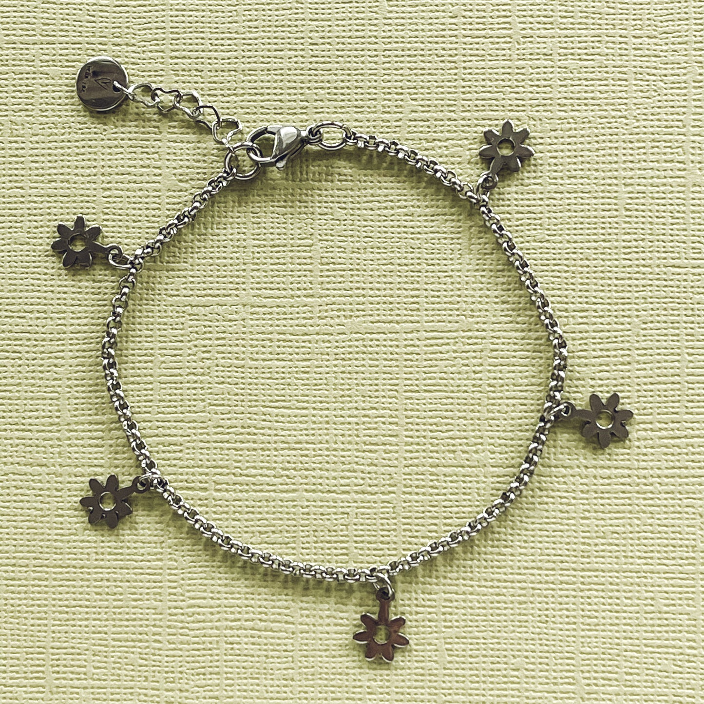 Flower Charm Anklet