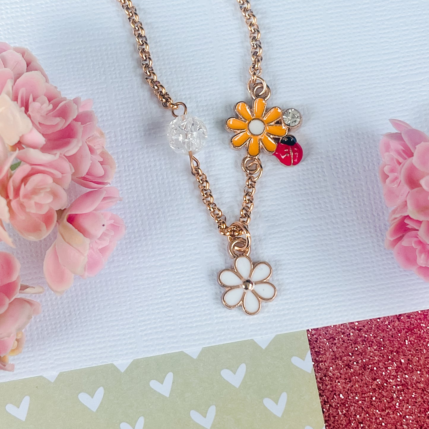 Ladybug Springtime Necklace