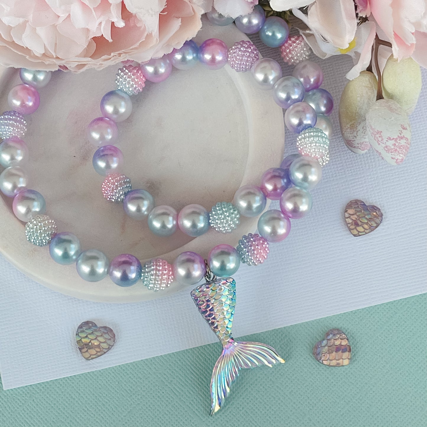 Whimsical Waters Mermaid Tail Necklace