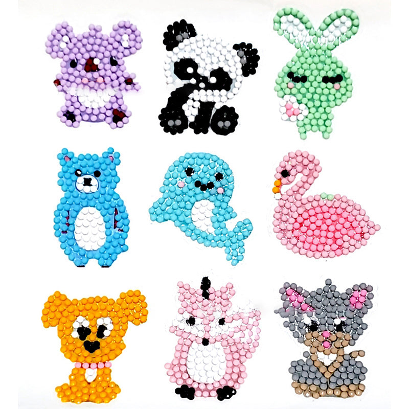 Cute Animal Diamond Painting Sticker Kit