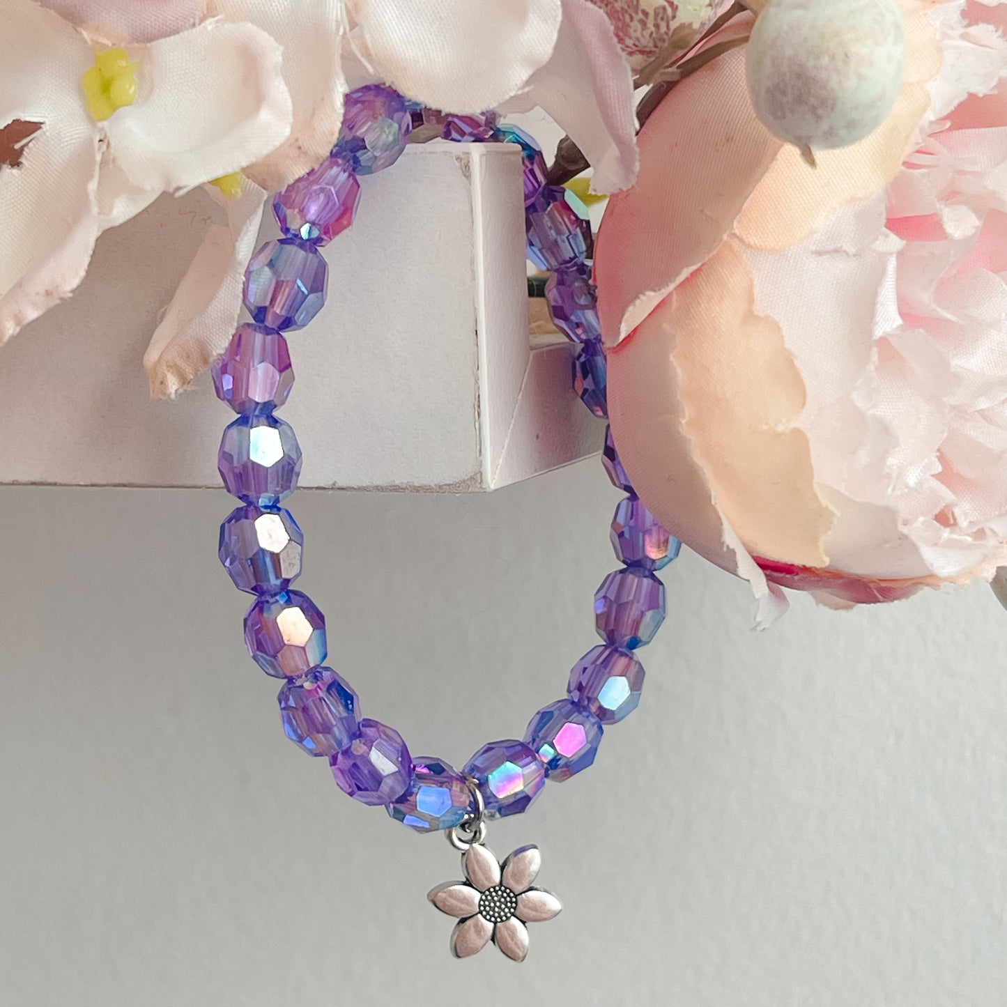 Harmony Garden Flower Bracelet Purple