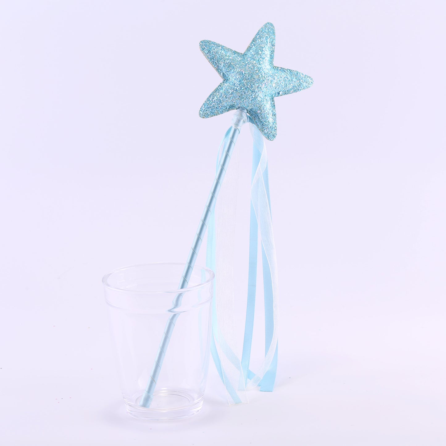 Blue Glitter Star Wand