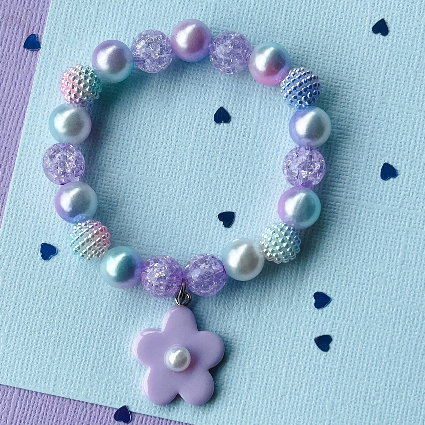 Lavender Bloom Flower Bracelet