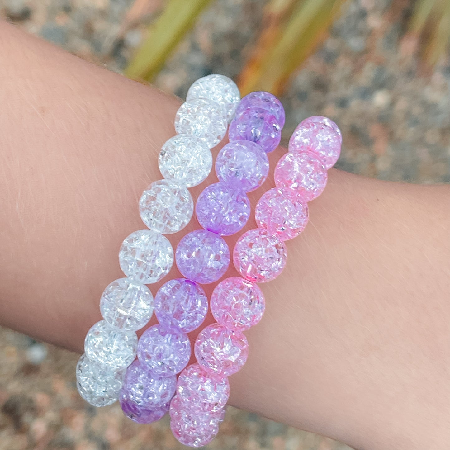 Crackle Bracelet Stack