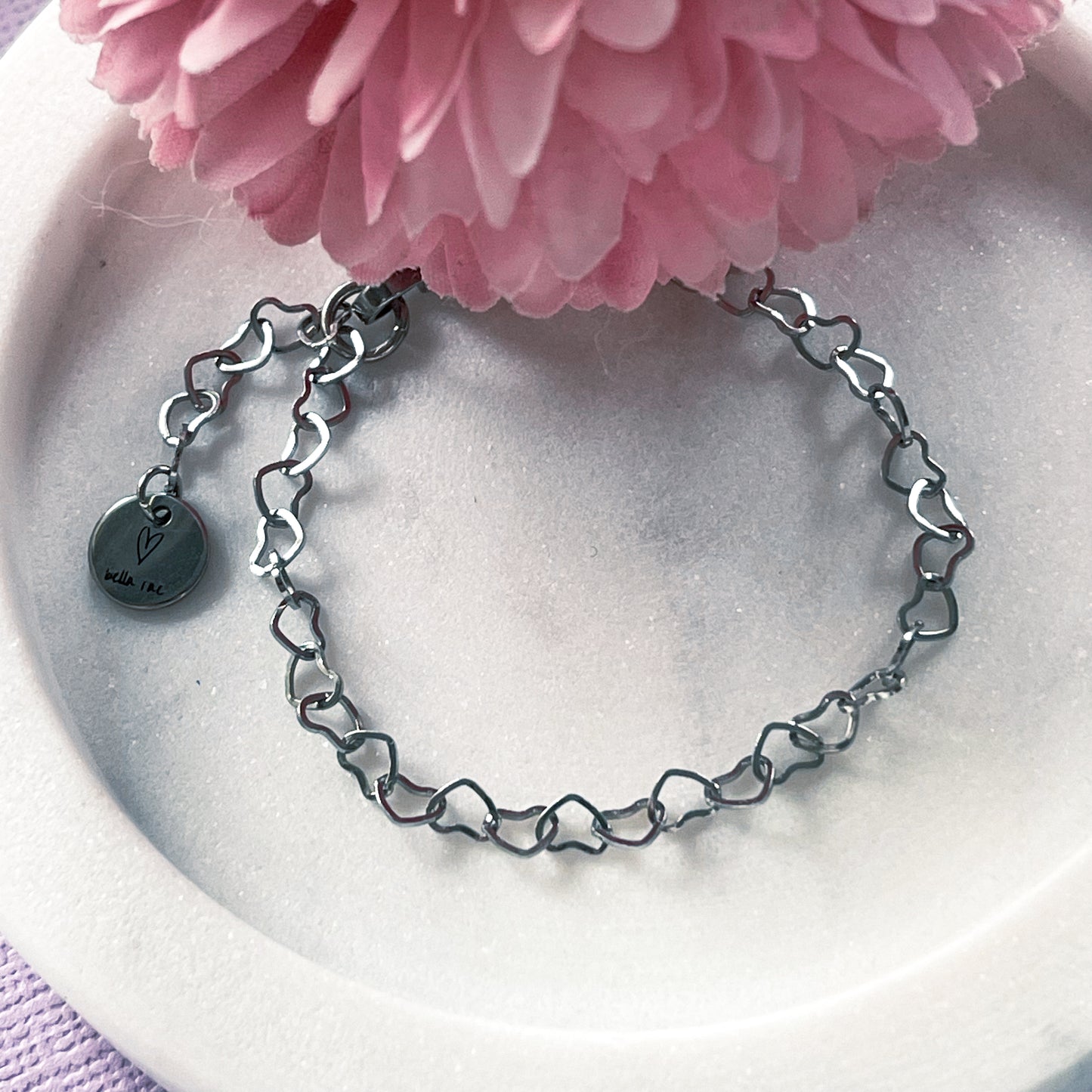 Heart Link Chain Bracelet