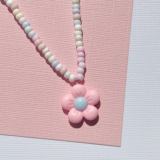 Pastel Flower Necklace