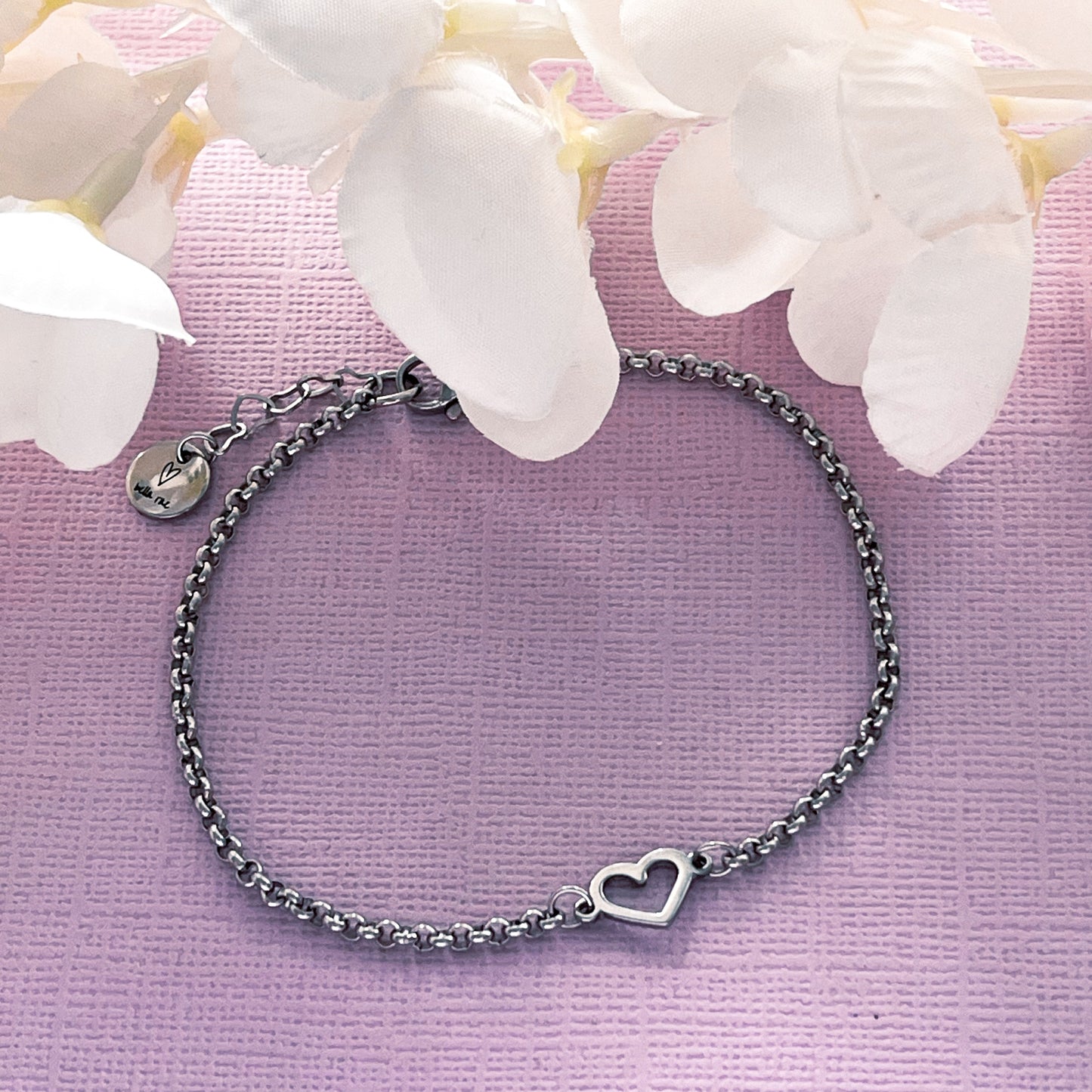 Heart Anklet Silver