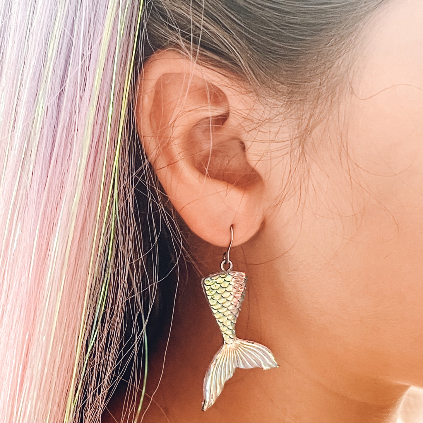 Whimsical Waters Mermaid Tail Earrings