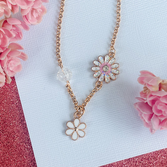 Pink Petals Springtime Necklace