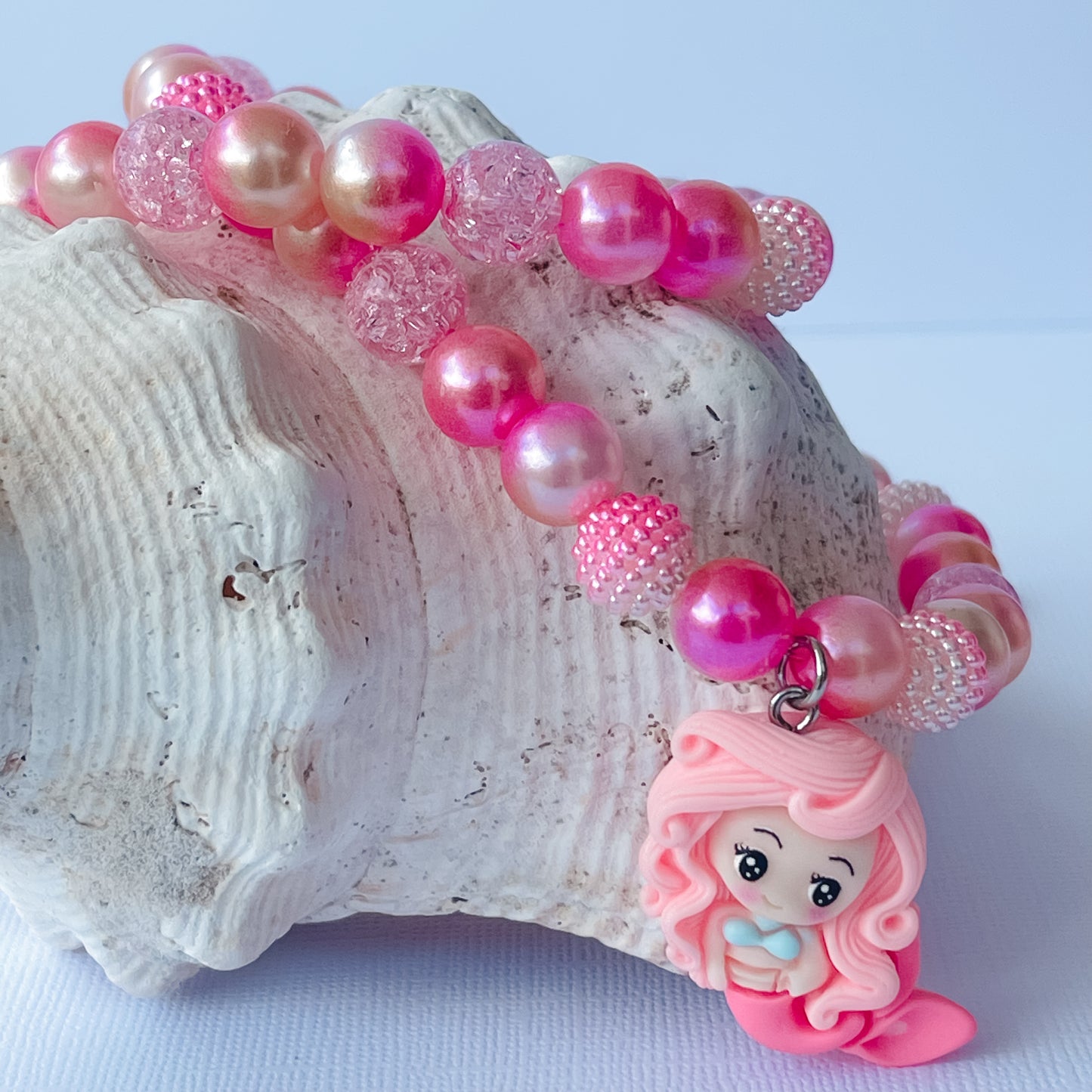 Sunkissed Coral Mermaid Necklace