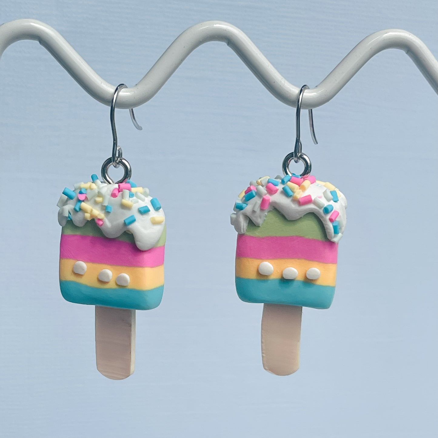 Rainbow Popsicle Earrings