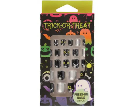 Halloween Press On Nails - Black Cat