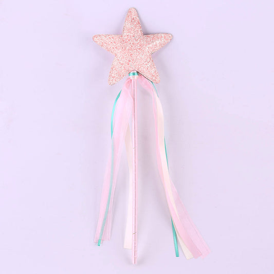 Pink Glitter Star Wand